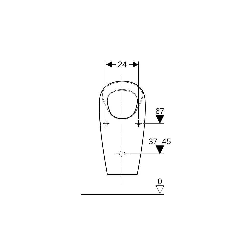 Geberit Selva Urinal wasserlos, Weiß... GEBERIT-116081001 4025416530138 (Abb. 8)