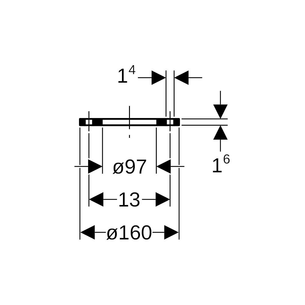 Geberit Mepla Losflansch 6 bar, DN 65... GEBERIT-23799 4024723237990 (Abb. 5)