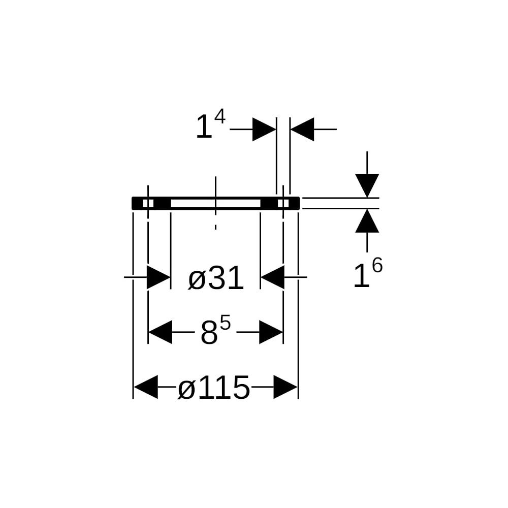 Geberit Mapress Losflansch PN 10/16 1,0215, DN 25... GEBERIT-23715 4025410548894 (Abb. 5)