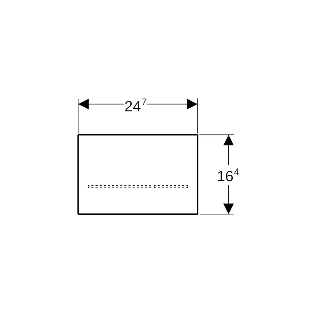 Geberit WC-Steuerung elektronisch Netz, 2-M, mit Sigma 80 Drückerplatte Square, berü... GEBERIT-116090SG6 4025410532114 (Abb. 6)