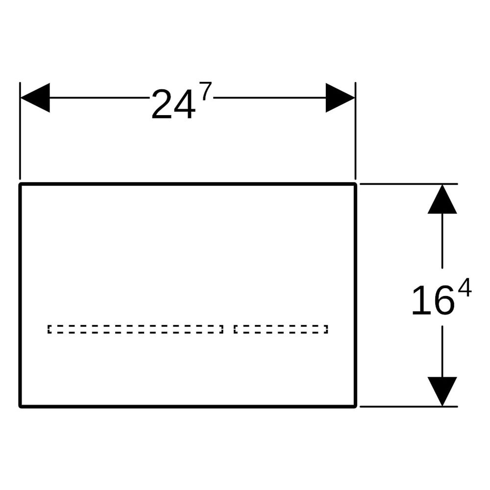 Geberit WC-Steuerung elektronisch Netz, 2-M, mit Sigma80 Drückerpl. Square, berühr.,... GEBERIT-116090SM6 4025410531841 (Abb. 9)