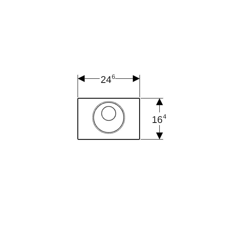 Geberit Sigma 10 WC-Steuerung elektronisch Batterie, 1-Mengen, Mattschwarz, Schwarz,... GEBERIT-115891166 4025410703682 (Abb. 4)