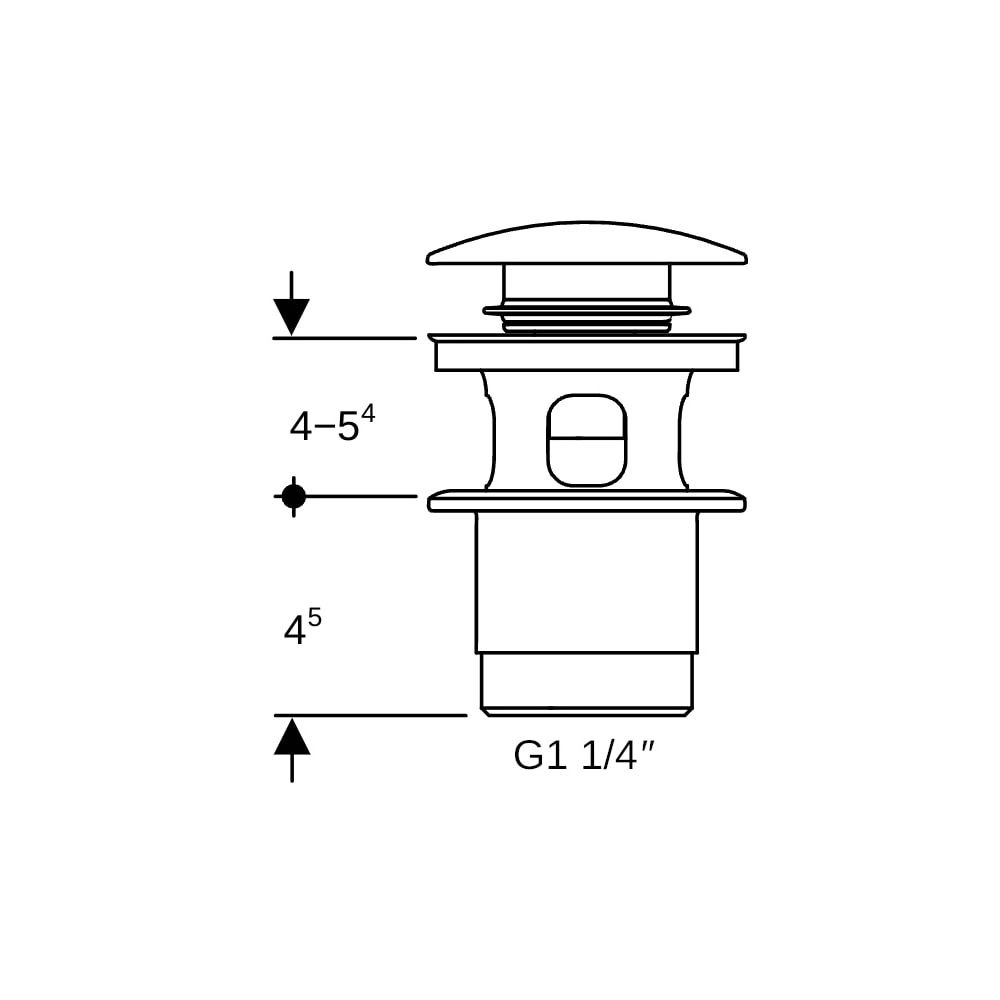 Geberit Ablaufventil mit Druckbetätigung, Hochglanz verchromt... GEBERIT-152076211 4025410698629 (Abb. 4)