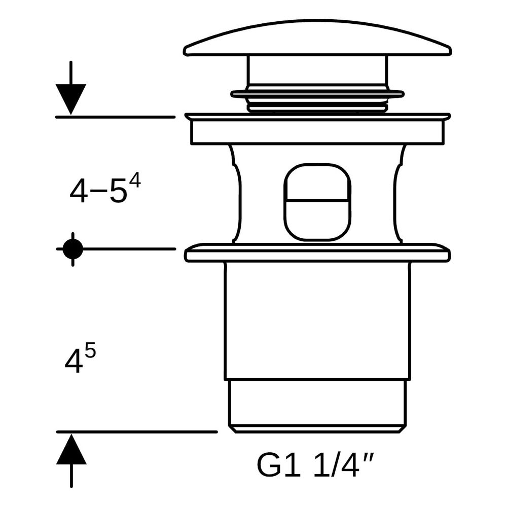 Geberit Ablaufventil Apparateanschlüsse, 1 1/4, 152076211... GEBERIT-152076211 4025410698629 (Abb. 6)