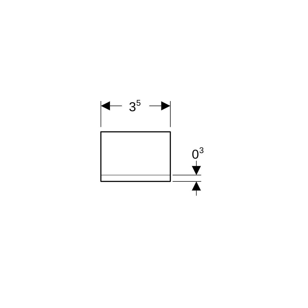 Geberit Griff für ONE Spiegeltür, 502619001... GEBERIT-502619001 4025410705044 (Abb. 4)