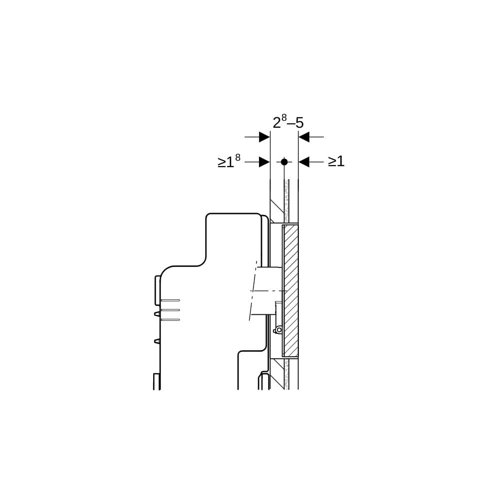 Geberit Sigma Abdeckplatte flächenbündig, mit Sichtrahmen Sonderanfertigung... GEBERIT-115697001 4025416544296 (Abb. 7)