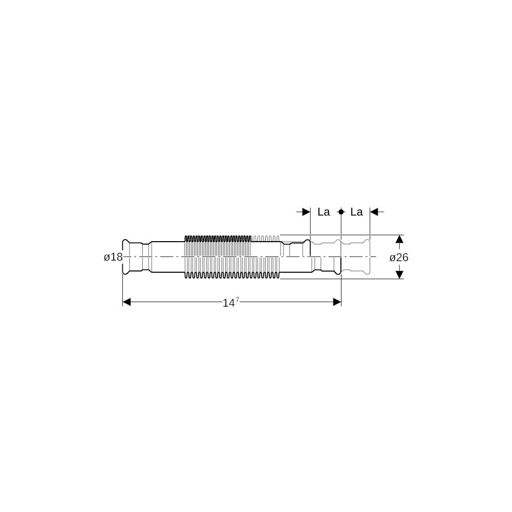 Geberit Mapress Edelstahl Axialkompensator mit Pressmuffen Außendurchmesser 18mm... GEBERIT-33933 4024723339335 (Abb. 5)