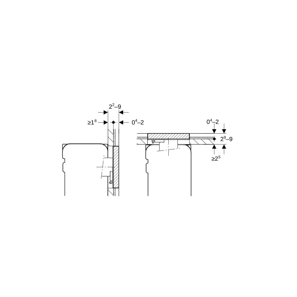 Geberit Omega Abdeckplatte flächenbündig Sonderanfertigung... GEBERIT-115087001 4025416485124 (Abb. 7)