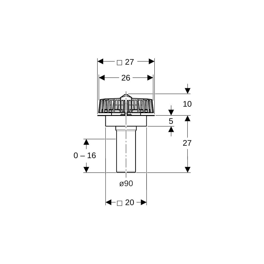 Geberit Pluvia Dachwassereinlauf mit Anschlussblech für Rinnen Maximale Ablaufleistu... GEBERIT-359100001 4025410162847 (Abb. 5)