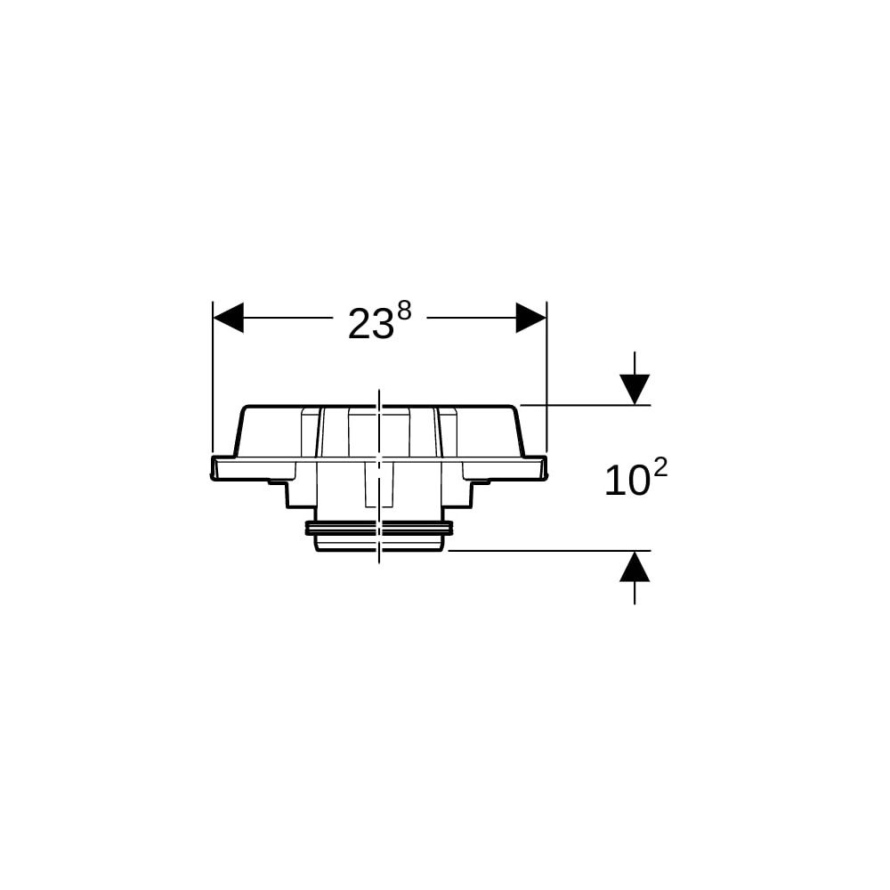 Geberit Pluvia Notüberlauf, 359101001... GEBERIT-359101001 4025410162854 (Abb. 5)