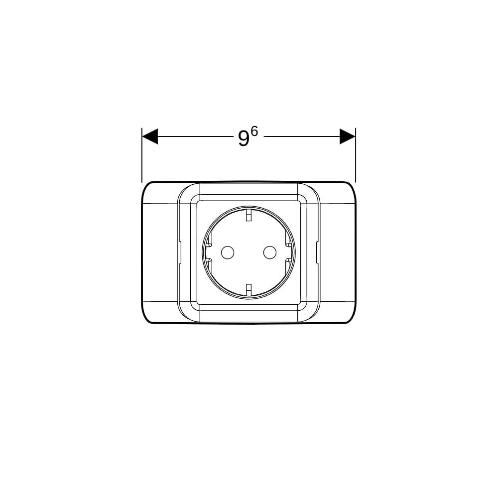 Geberit Steckdosenelement für Geberit ONE Spiegelschrank... GEBERIT-502669001 4025410733054 (Abb. 5)