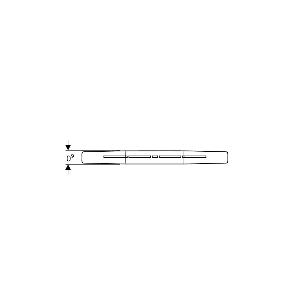 Geberit Verbindungsstück CleanLine 50, Länge 10cm, Breite 2,9cm, Höhe 0,9cm... GEBERIT-154320001 4025410761347 (Abb. 5)