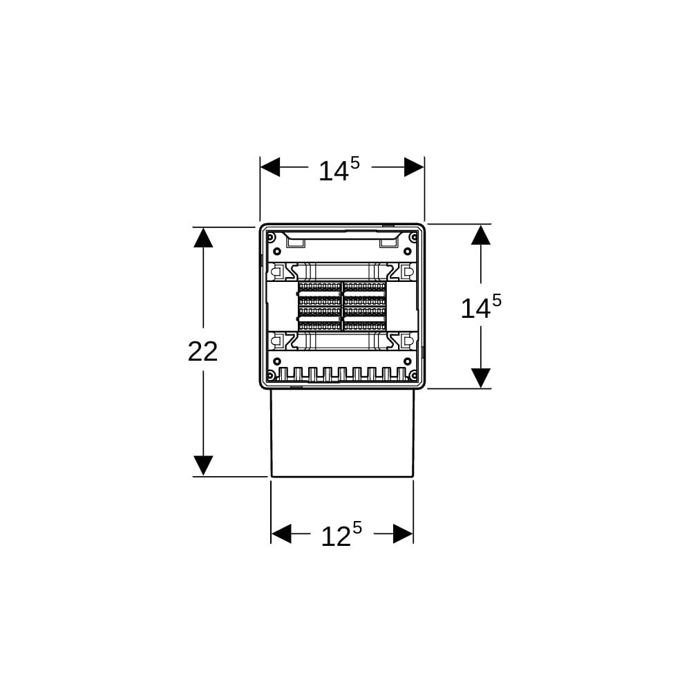 Geberit Rohbaubox für Gateway, 116491001... GEBERIT-116491001 4025410634221 (Abb. 4)
