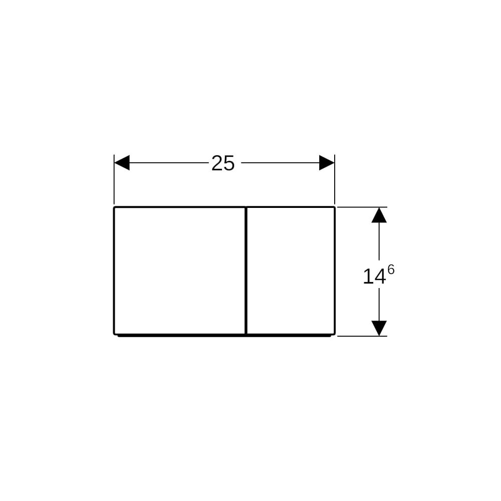 Geberit Sigma 70 Drückerplatte, 2-Mengen-Spülung Square Breite 25cm, Rotgold gebürst... GEBERIT-115622QB1 4025410762337 (Abb. 4)