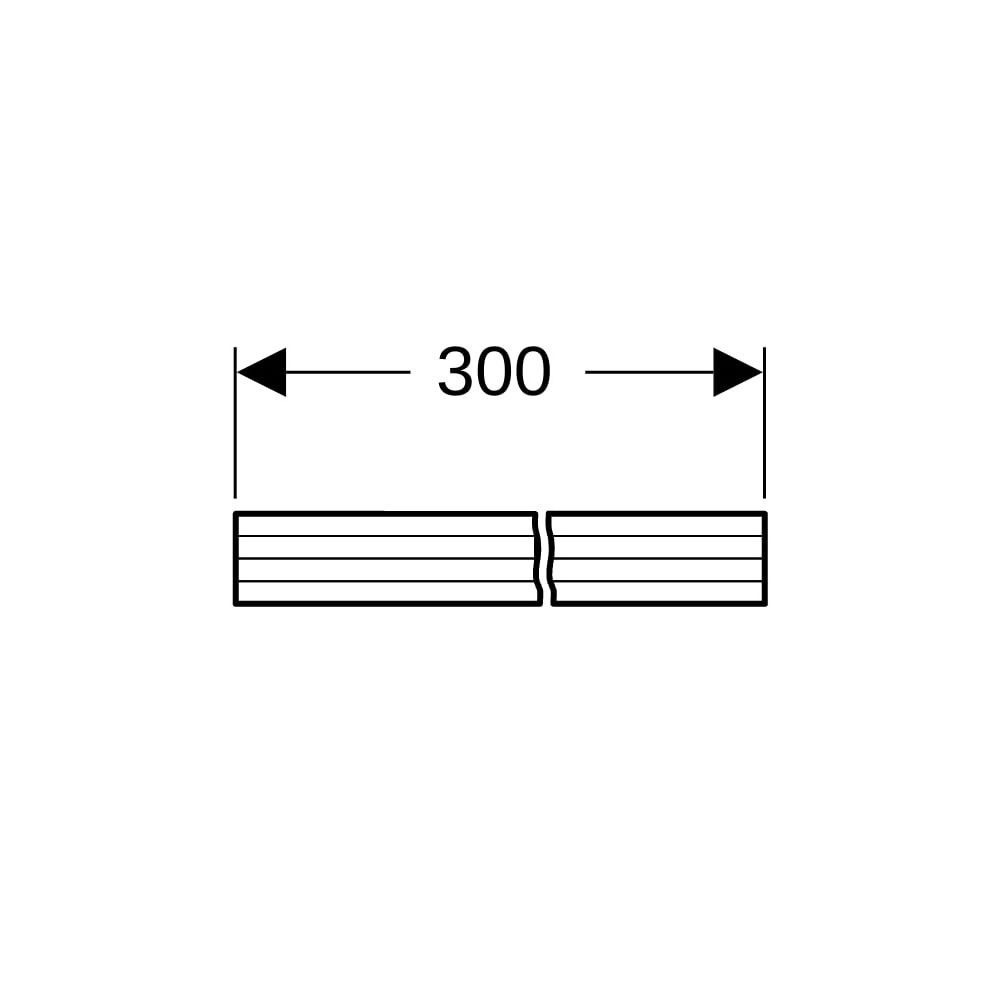 Geberit Duofix Set Paneelstreifen, verleimt, 2 Stück... GEBERIT-111288001 4025410076601 (Abb. 4)