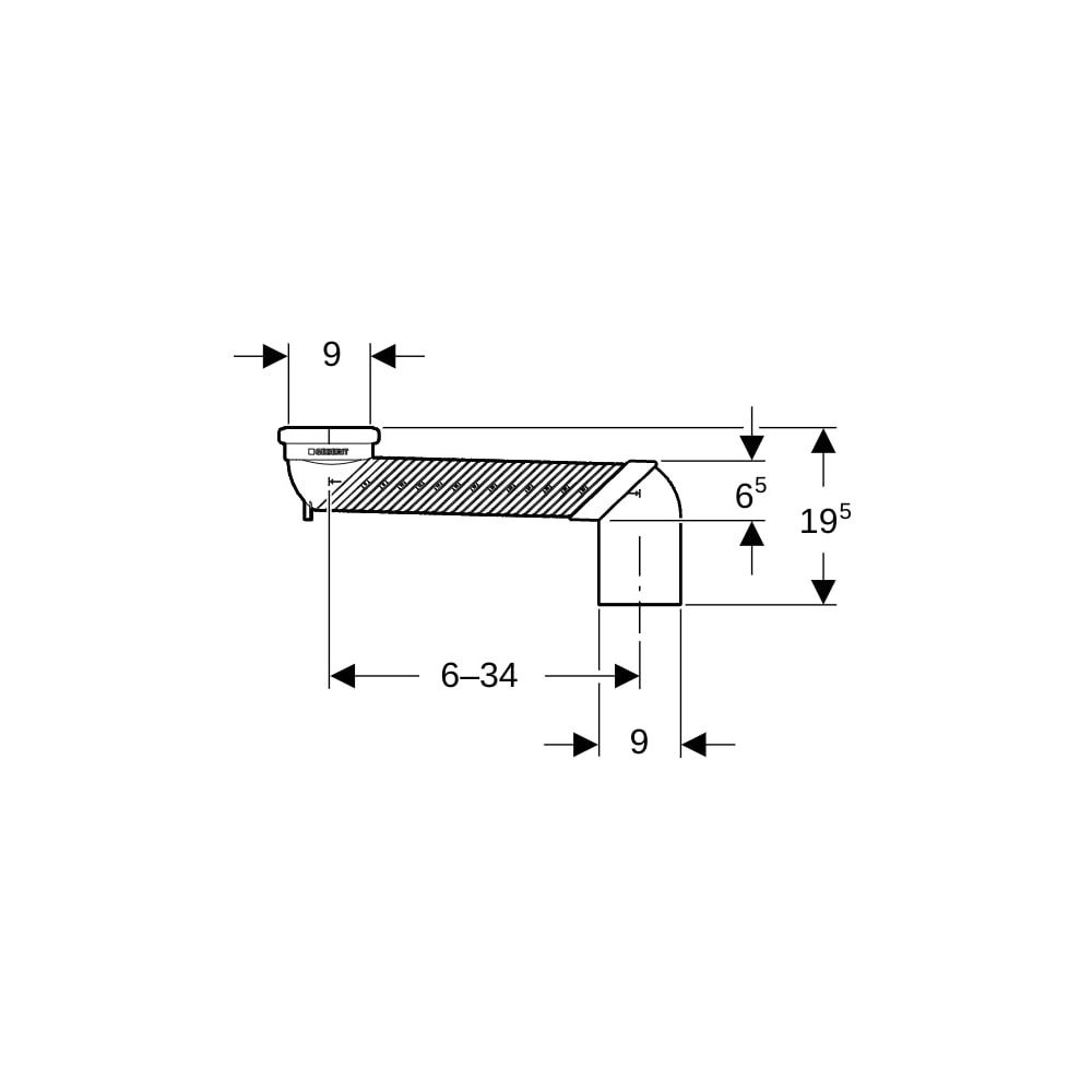 Geberit Set Versprungbogen für Stand-WC... GEBERIT-131199111 4025416633020 (Abb. 5)