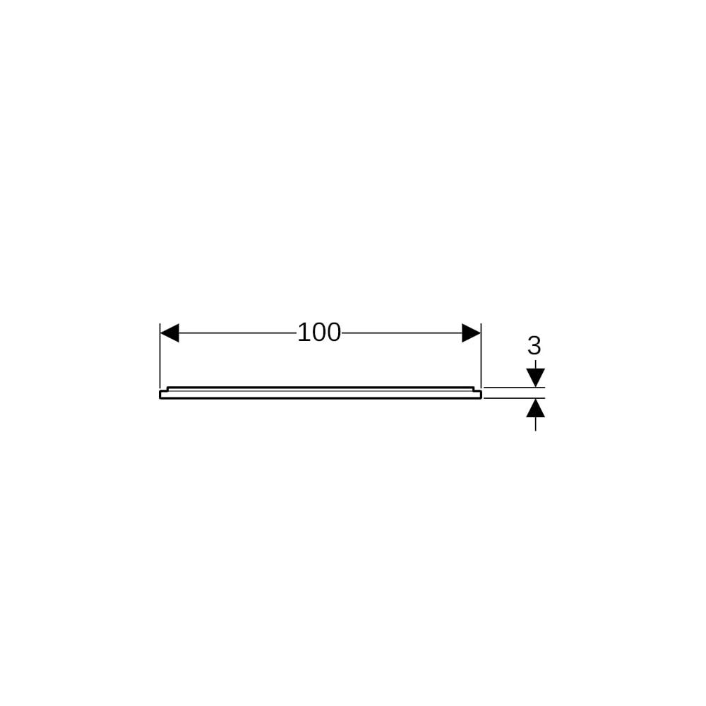 Geberit Installationsrahmen für Setaplano Duschfläche bis 100cm, für 4 Füße, Breite ... GEBERIT-154462001 4025416642183 (Abb. 7)
