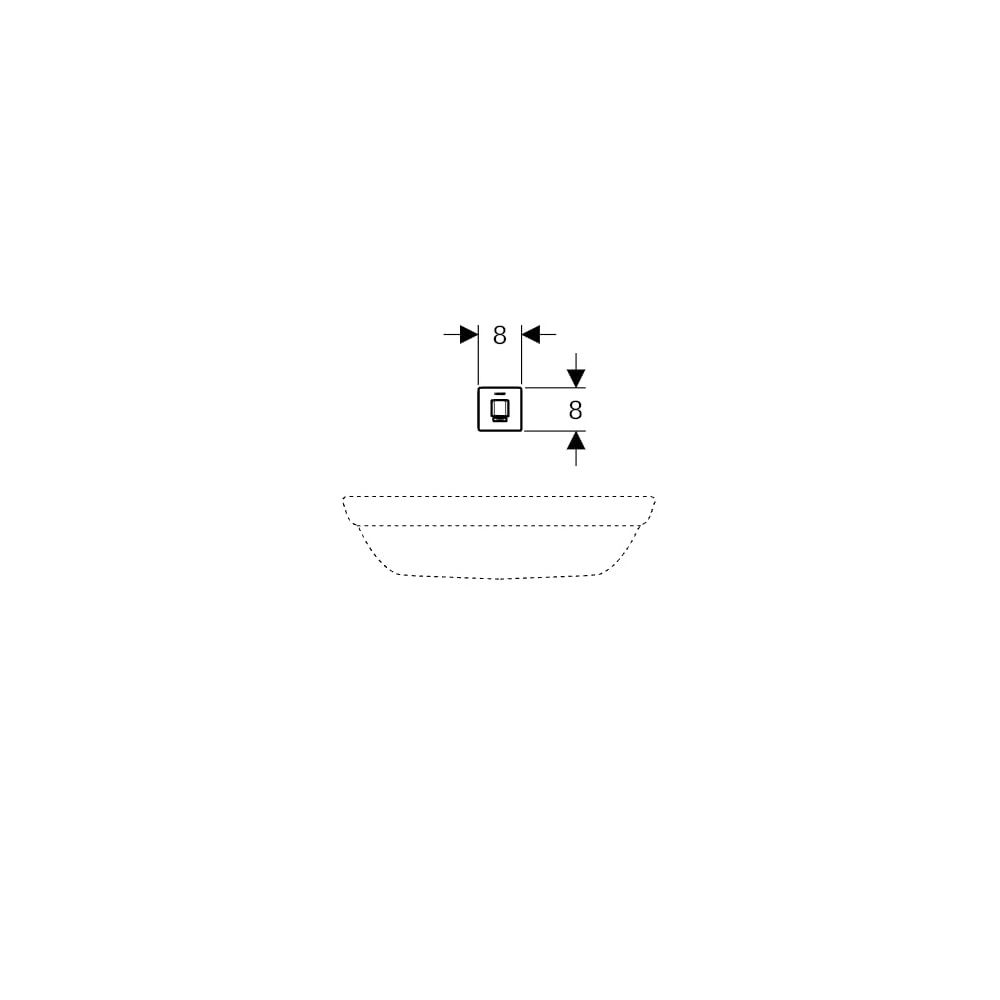 Geberit Brenta Waschtischarmatur Wandmontage, Batteriebetrieb, mit Mischer, Länge 22... GEBERIT-116294SN1 4025410065421 (Abb. 4)