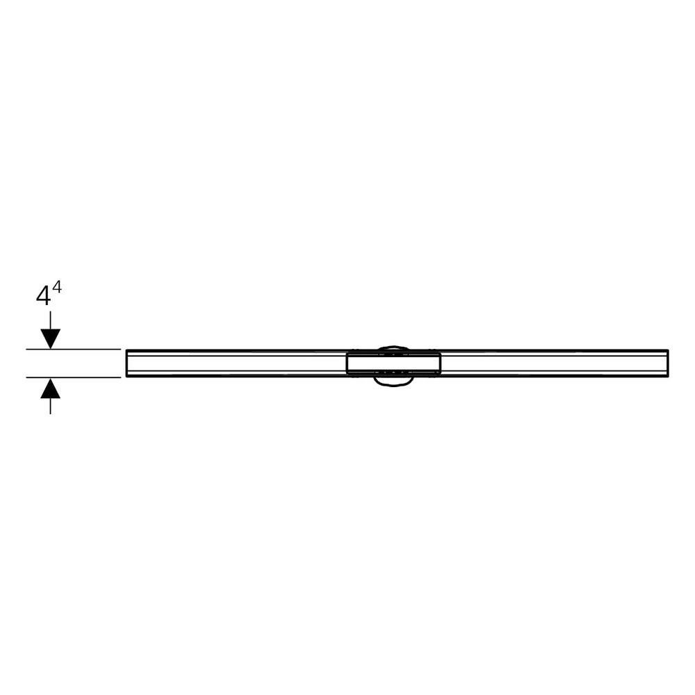 Geberit CleanLine80 Duschrinne Länge 30-110cm, Schwarzchrom gebürstet... GEBERIT-154442QC1 4064746039089 (Abb. 10)