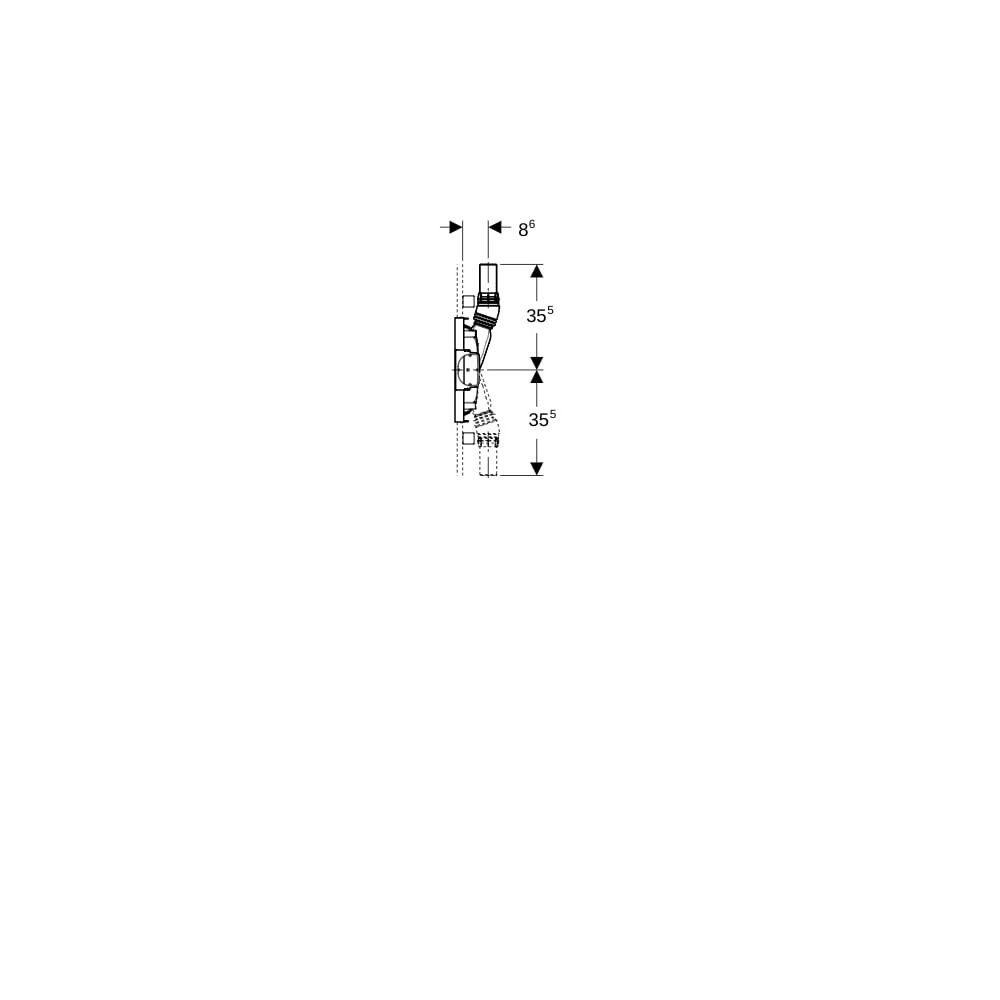 Geberit Duofix Element für Dusche, 130cm Metall-/Holzständerw., Wandablauf, Wandarma... GEBERIT-111587002 4064746030680 (Abb. 4)