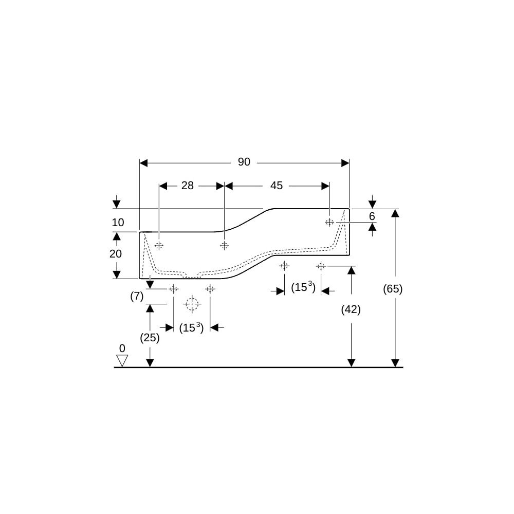 Geberit Bambini Spiel-/Waschlandschaft, 2 Waschplätze, tieferes Becken links B 90cm,... GEBERIT-502973001 4064746000126 (Abb. 5)