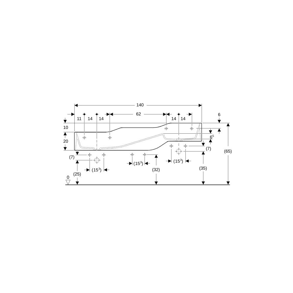 Geberit Bambini Spiel-/Waschlandschaft, 3 Waschplätze, tieferes Becken links B 140cm... GEBERIT-502975791 4064746000706 (Abb. 5)