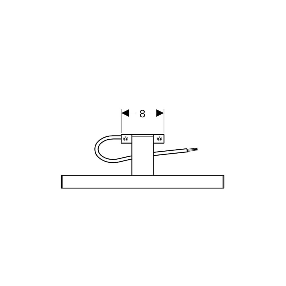 Geberit Leuchte für Spiegelschrank Optik Chrom... GEBERIT-501280001 4025410742179 (Abb. 7)