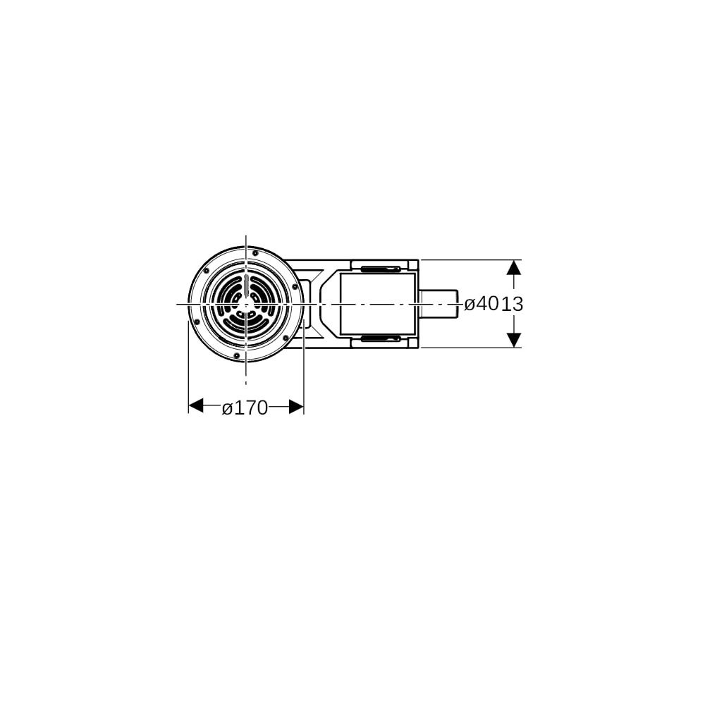 Geberit Duschbodenablauf für Bodenbeläge aus Vinyl, für Estrichhöhe am Einlauf 94-11... GEBERIT-154057001 4025410743411 (Abb. 6)