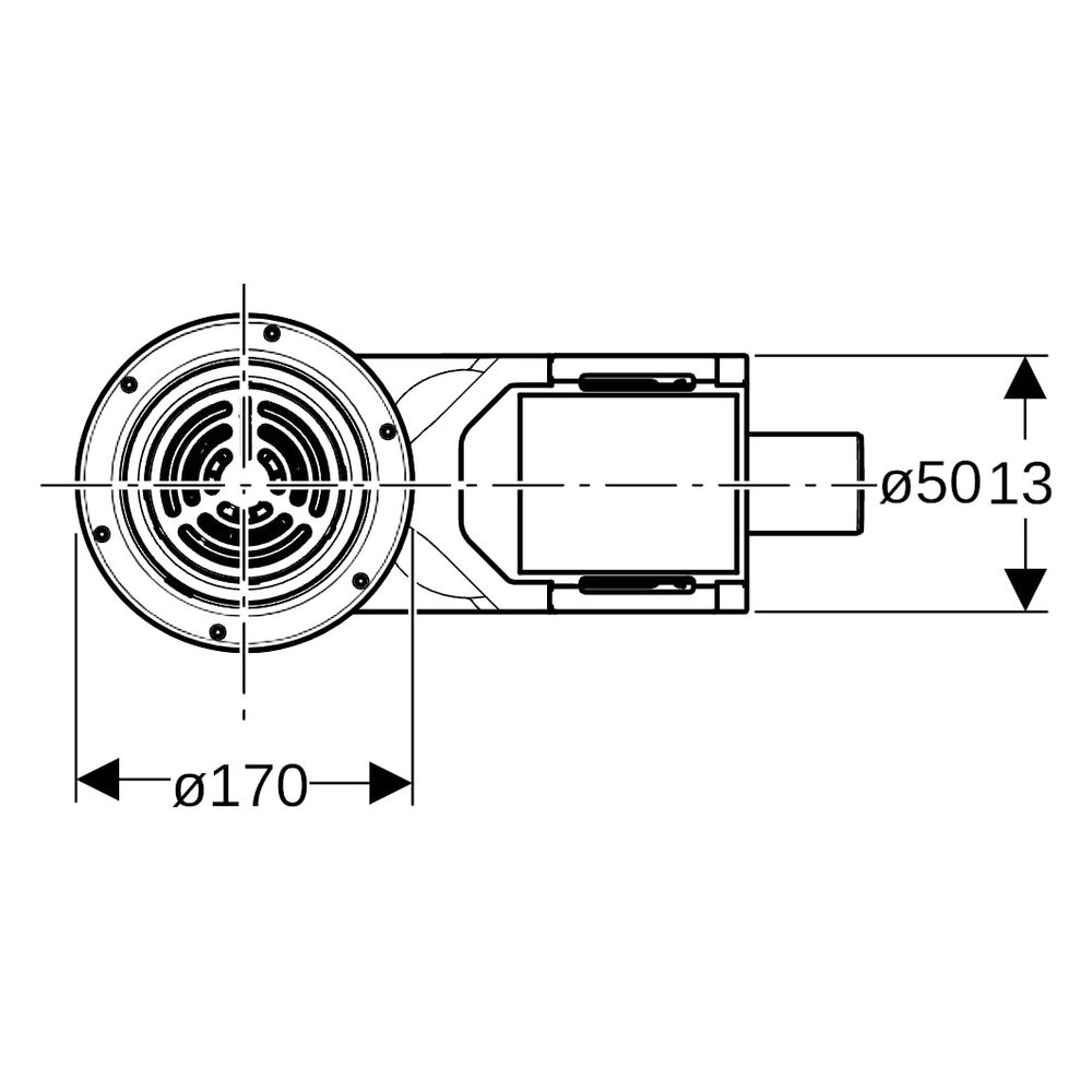 Geberit Duschbodenablauf für Bodenbeläge aus Vinyl, für Estrichhöhe am Einlauf 114-2... GEBERIT-154055001 4025410743336 (Abb. 9)
