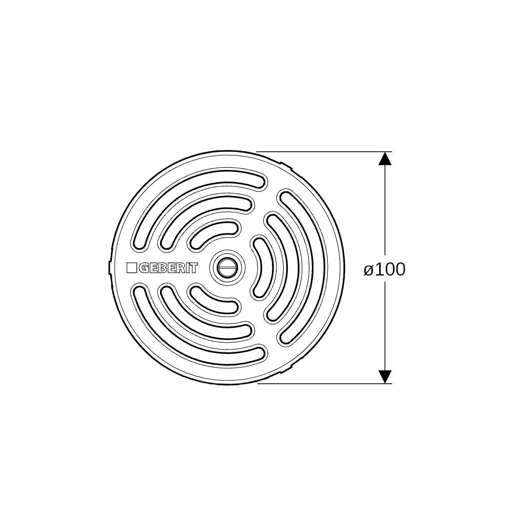 Geberit Rost verschraubbar, rund D 10cm... GEBERIT-154317001 4025410743299 (Abb. 6)