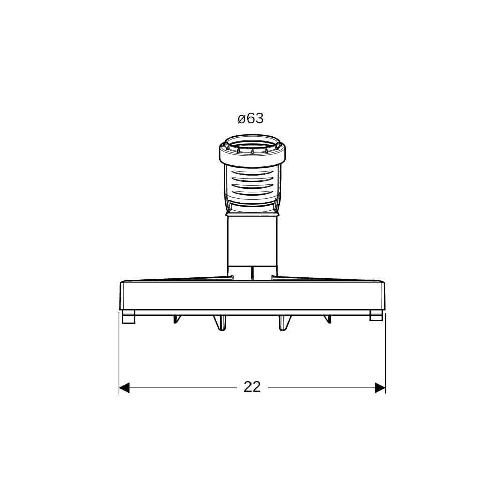 Geberit Reinigungszubehör für CleanLine Duschrinnen Außendurchmesser 63mm, Breite 20... GEBERIT-154343001 4064746015281 (Abb. 4)