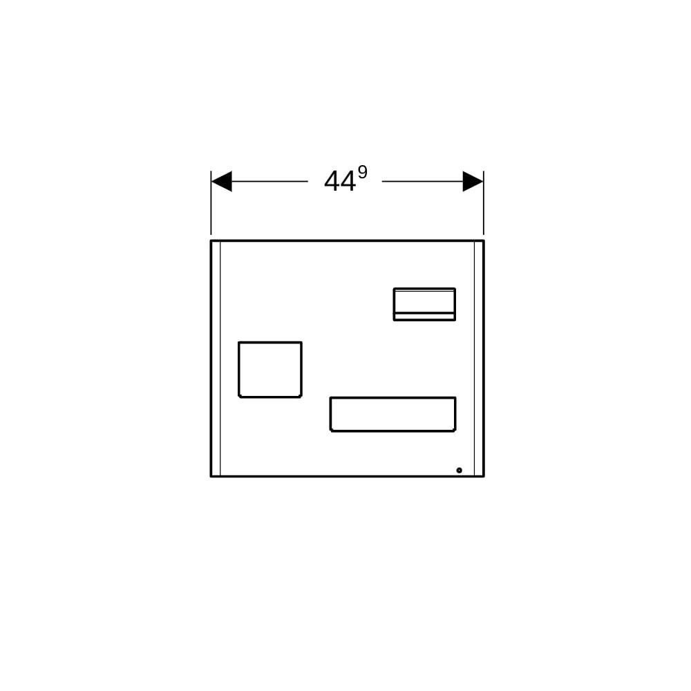 Geberit Magnettafel mit Stauboxen Lava/pulverbeschichtet matt, Lava pulverbeschichte... GEBERIT-500649JK2 4022009355055 (Abb. 8)