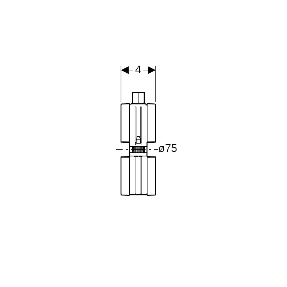 Geberit Rohrschelle gedämmt, mit Gewindemuffe M8, M10 di 75mm... GEBERIT-393399261 4025416474227 (Abb. 7)