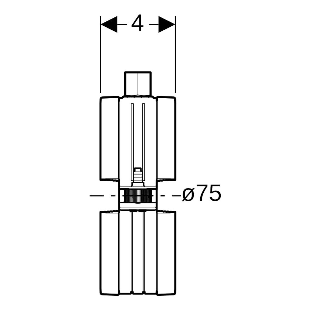 Geberit Rohrschelle, gedämmt, M8/M10, 75mm, Stahl, Zink, 393399261... GEBERIT-393399261 4025416474227 (Abb. 9)