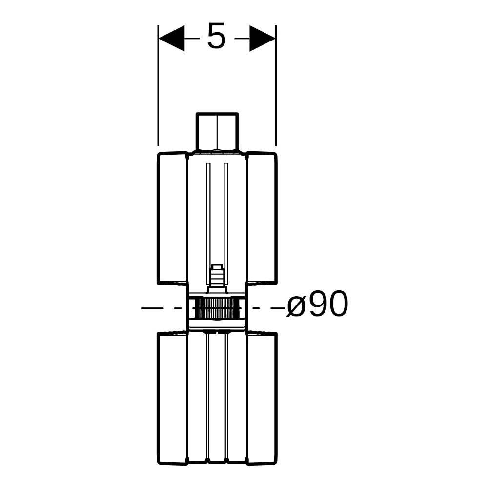 Geberit Rohrschelle, DN 90, M8/M10, Stahl, Galvanisch verzinkt, 393499261... GEBERIT-393499261 4025416474272 (Abb. 9)