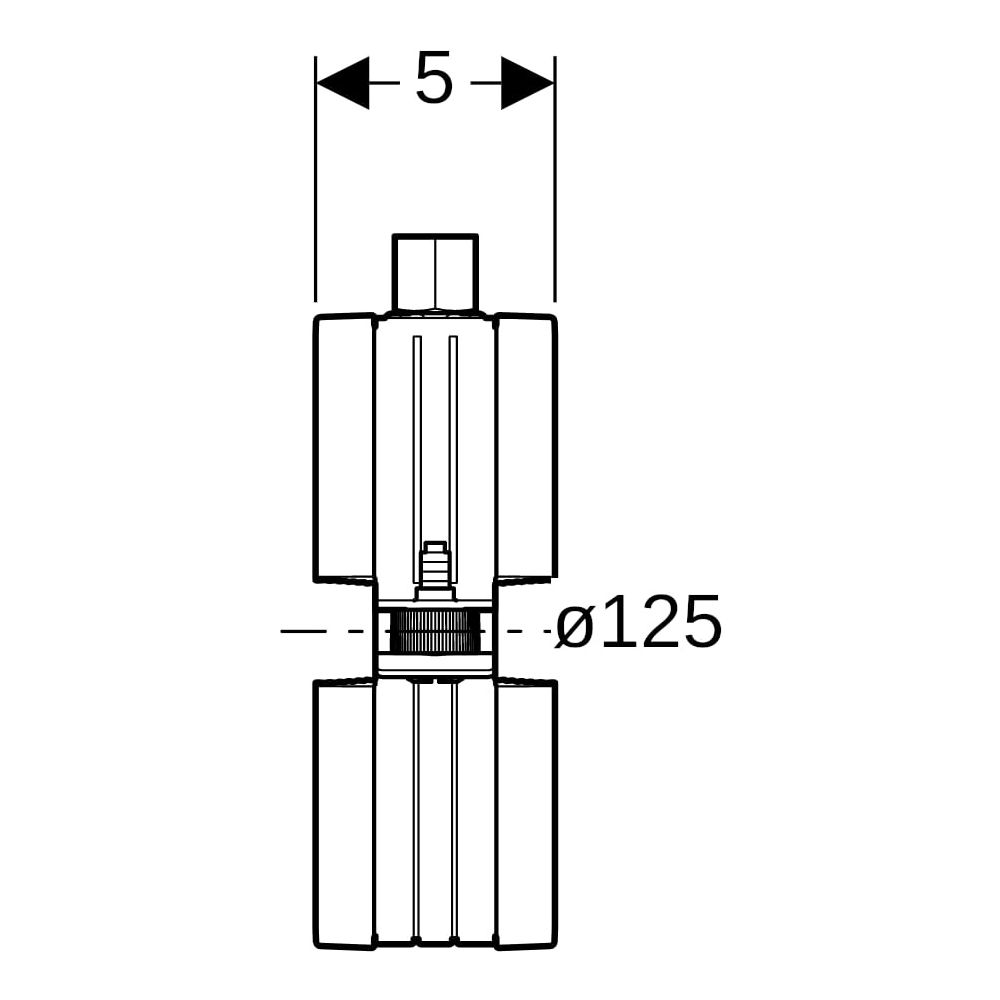 Geberit Rohrschelle gedämmt, mit Gewindemuffe M10/M12, Durchmesser 125mm... GEBERIT-393699261 4025416474302 (Abb. 9)