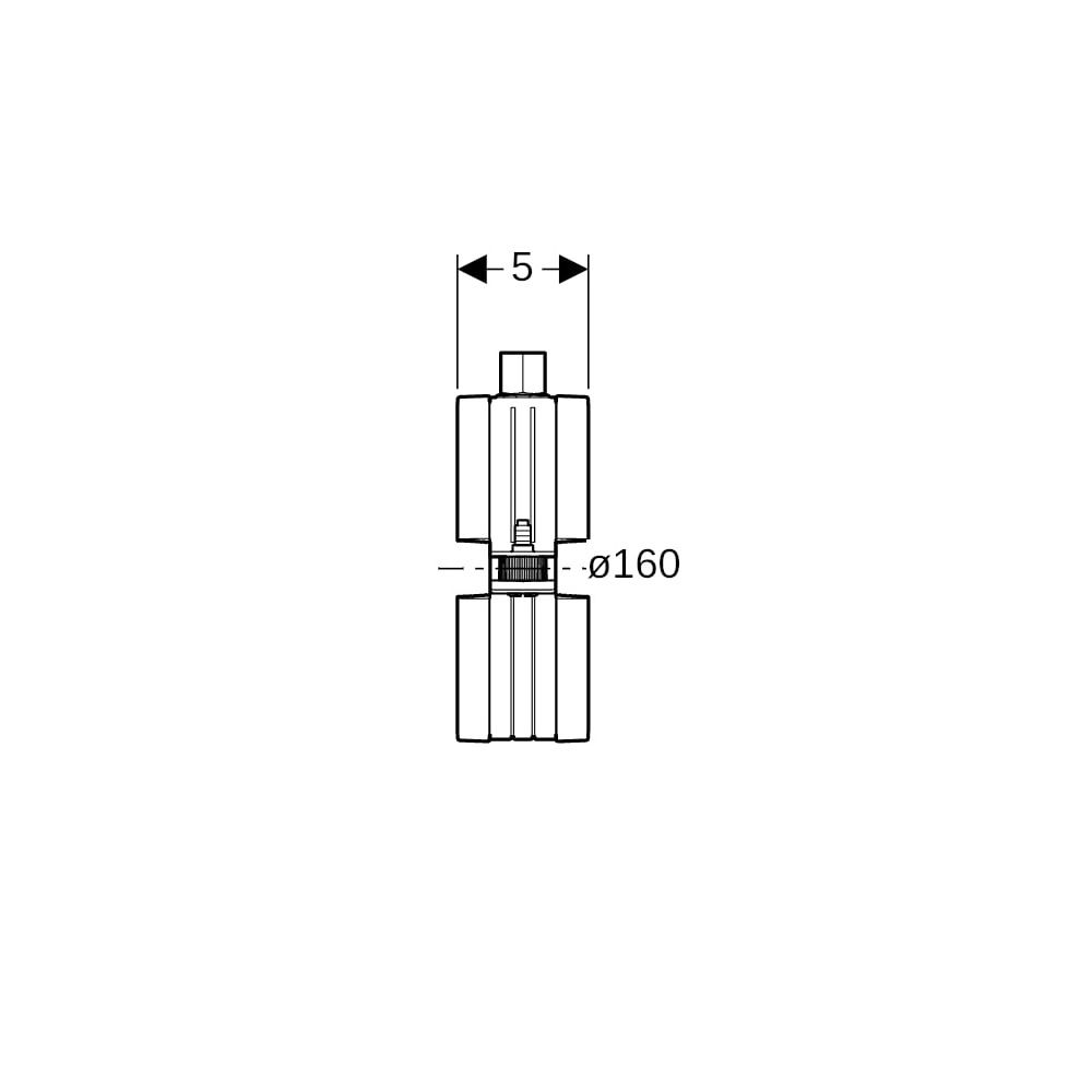 Geberit Rohrschelle gedämmt, mit Gewindemuffe M10/M12, Durchmesser 160mm... GEBERIT-393799261 4025416474319 (Abb. 7)