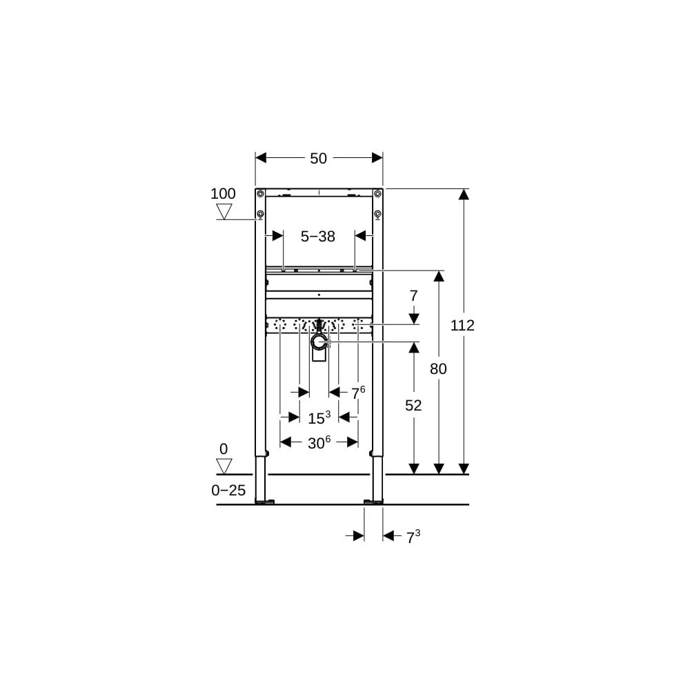Geberit Duofix Element für Waschtisch 112cm, für Metall-, Holzständerwände, Standarm... GEBERIT-111430002 4064746029882 (Abb. 4)