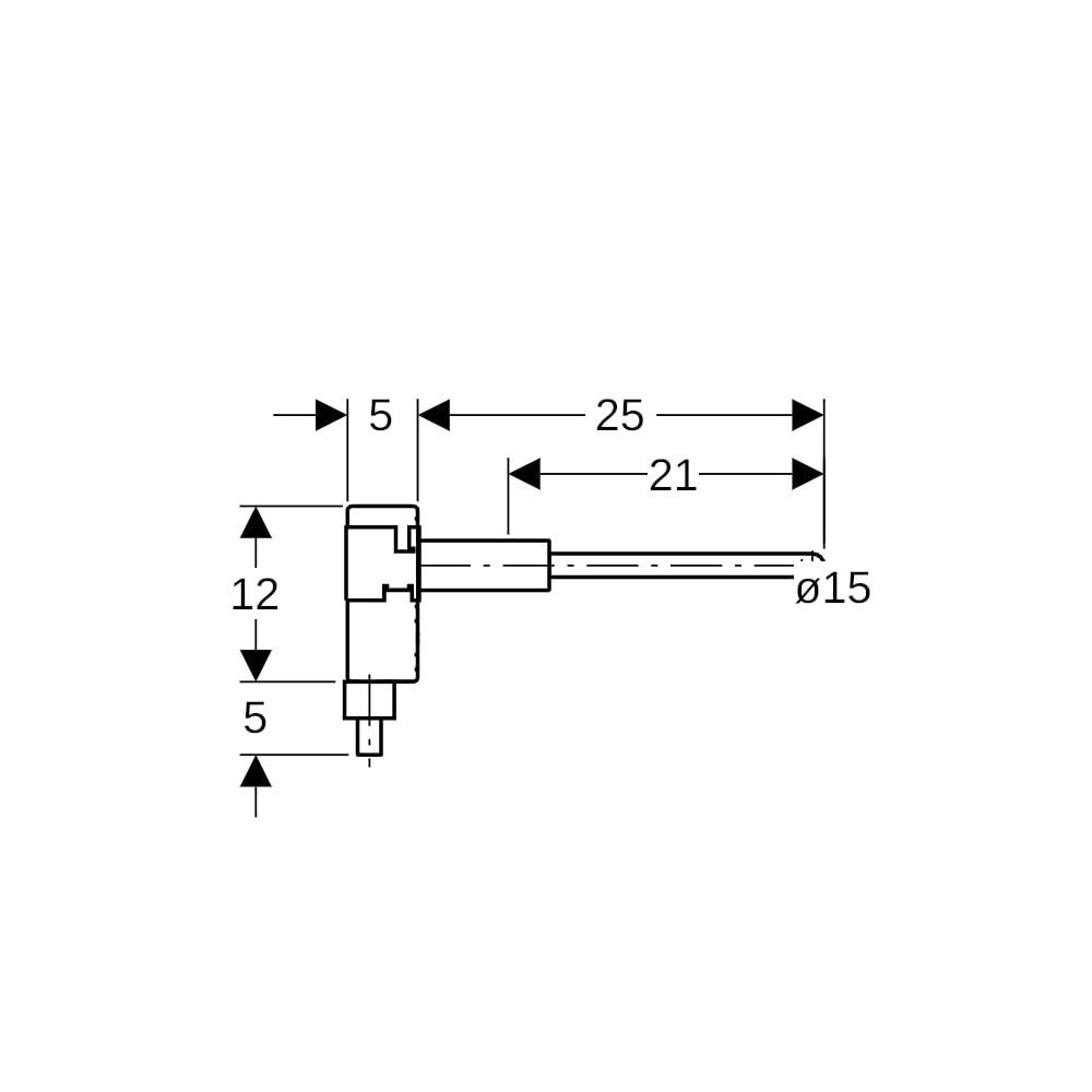 Geberit Mapress Typ Länge Anschlussbox CW024A, d 15mm, AD 5cm... GEBERIT-63109 4024723631095 (Abb. 7)