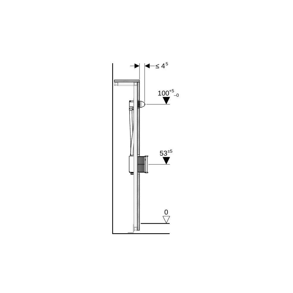 Geberit GIS Traverse für elektronische Wandarmatur mit UP-Funktionsbox... GEBERIT-461146001 4025416837633 (Abb. 7)