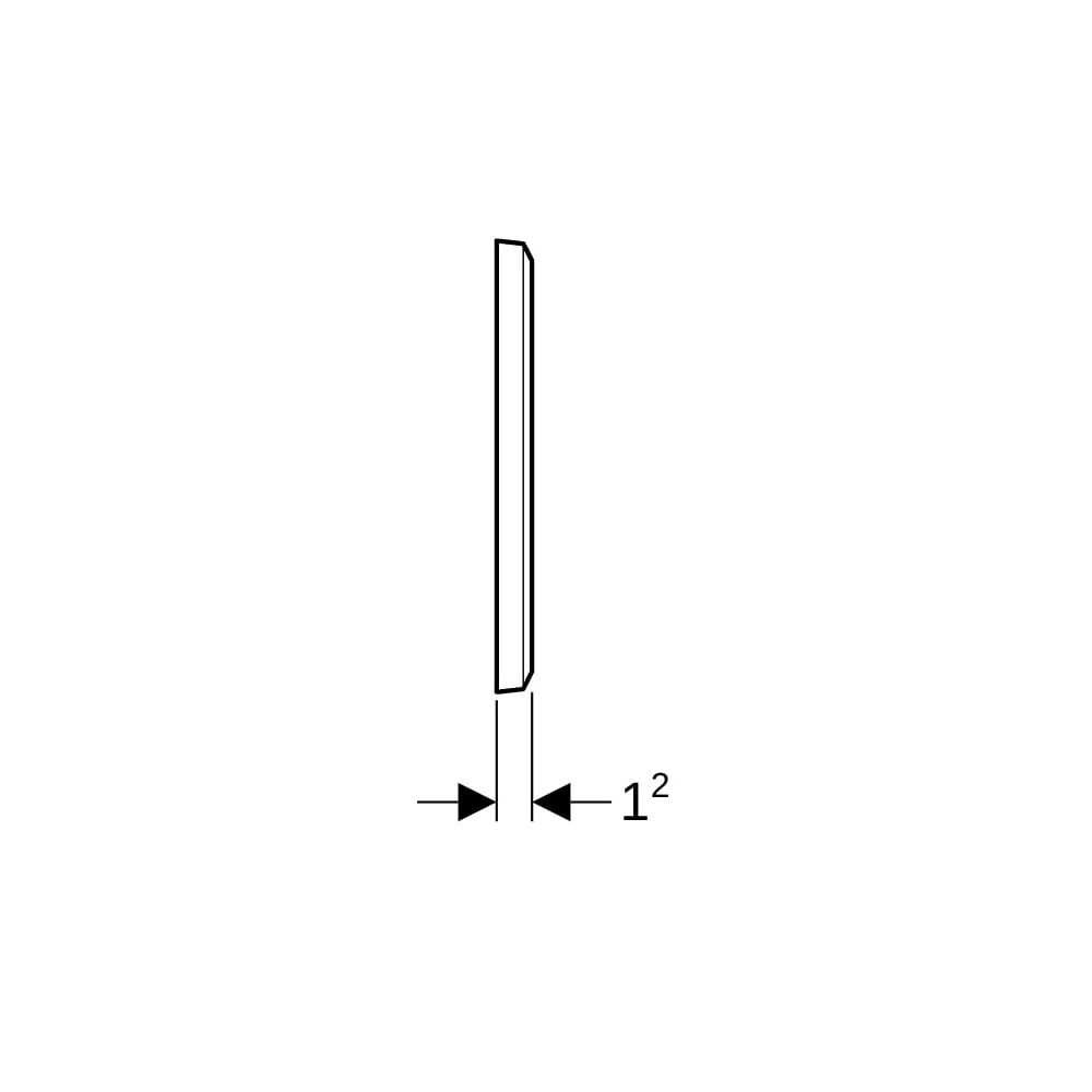 Geberit Abdeckplatte für Waschtischarmaturen mit UP-Funktionsbox, Alpinweiß... GEBERIT-116425111 4025416836520 (Abb. 7)