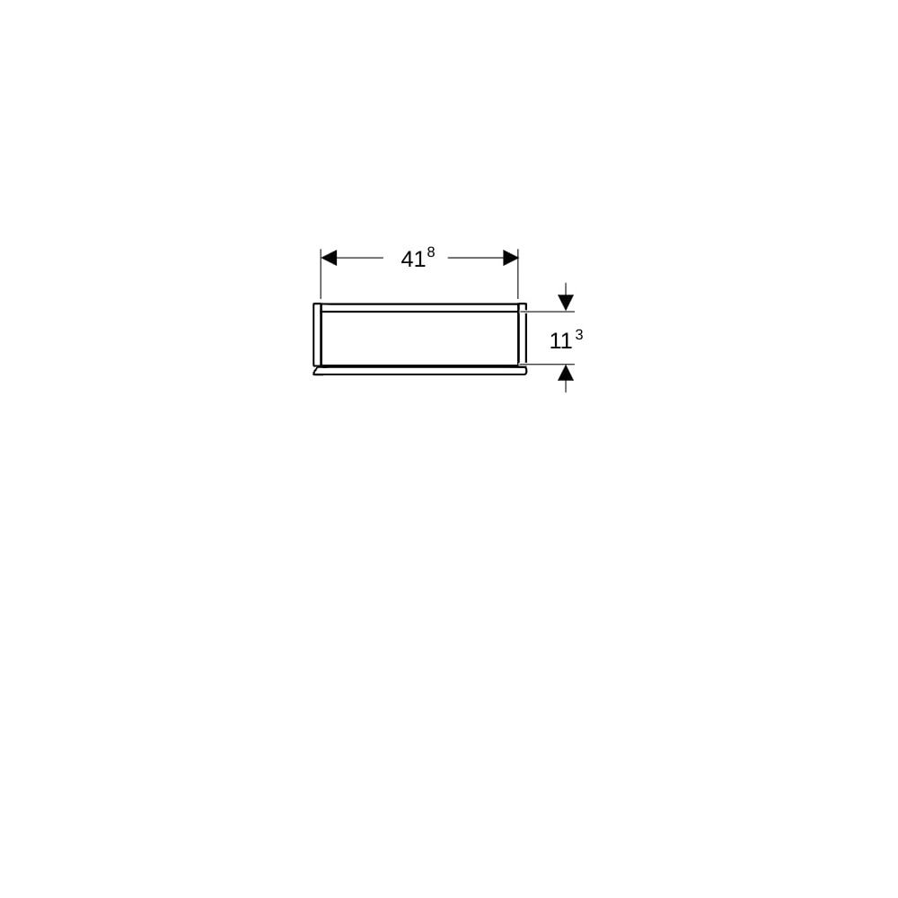 Geberit Hängeschrank quadratisch, mit einer Tür 45x46,7cm, Weiß lackiert hochglänzen... GEBERIT-502319012 4025410127365 (Abb. 4)