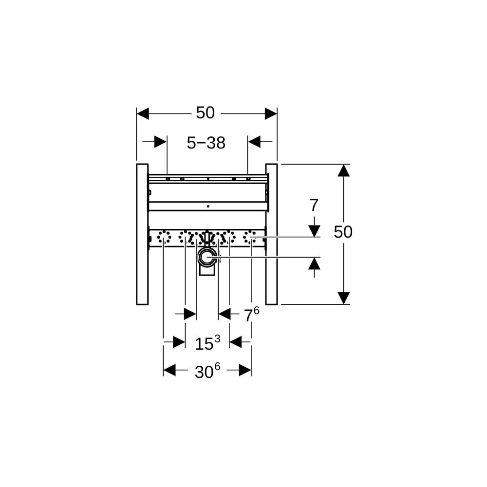 Geberit Duofix Traversenelement für WT Standarmatur, für Metall-, Holzständerwände... GEBERIT-111464002 4064746029967 (Abb. 4)