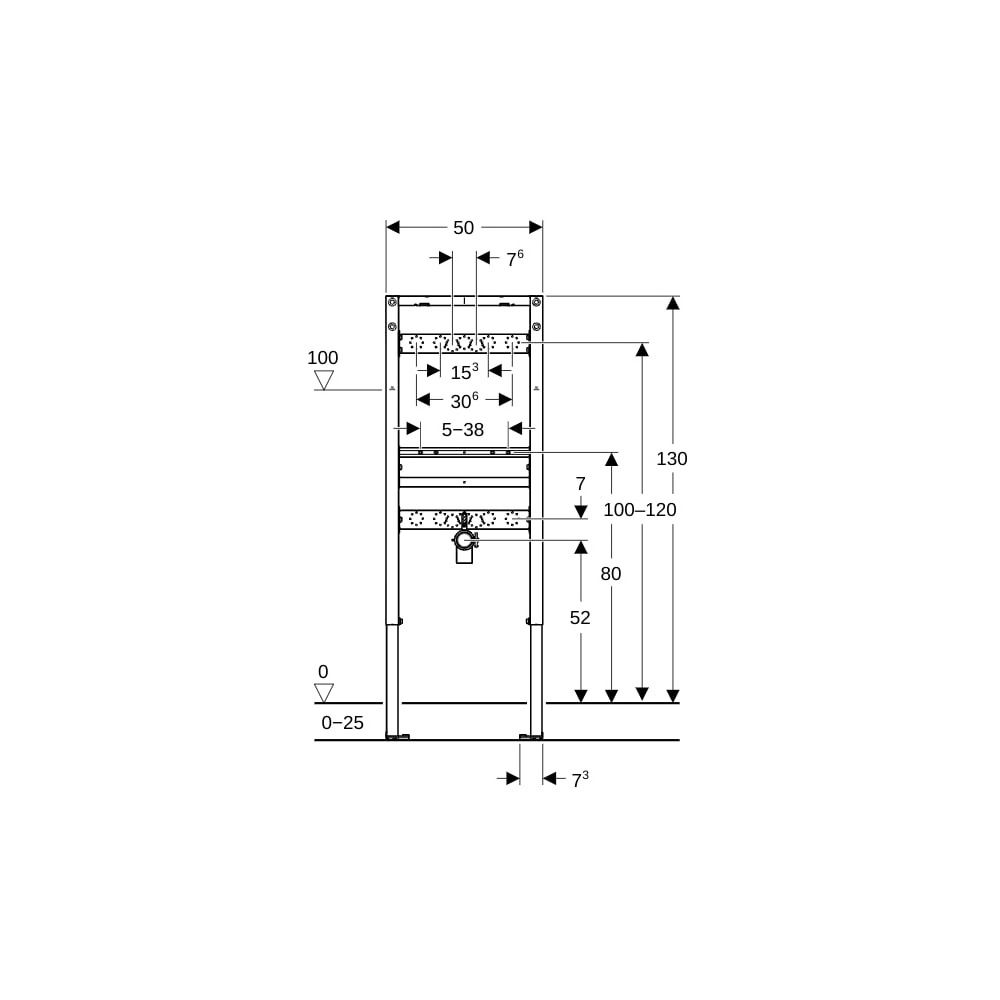 Geberit Duofix Element für Waschtisch 130cm, für Metall-, Holzständerwände, Wandarma... GEBERIT-111437002 4064746029929 (Abb. 4)