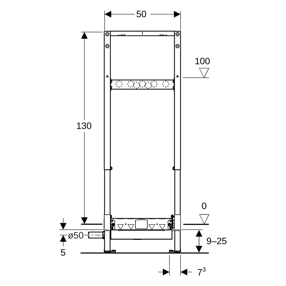 Geberit Duofix Element für Dusche, 130cm Metall-/Holzständerw., Wandablauf, Wandarma... GEBERIT-111587002 4064746030680 (Abb. 8)