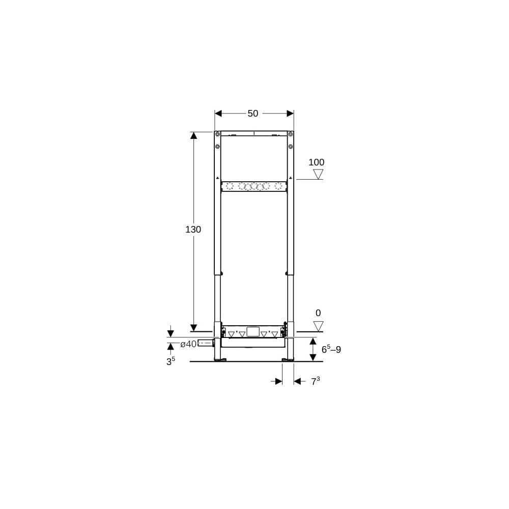 Geberit Duofix Element für Dusche, 130cm, mit CleanWall Wandablauf, Wandarmatur Aufp... GEBERIT-111589002 4064746030703 (Abb. 5)