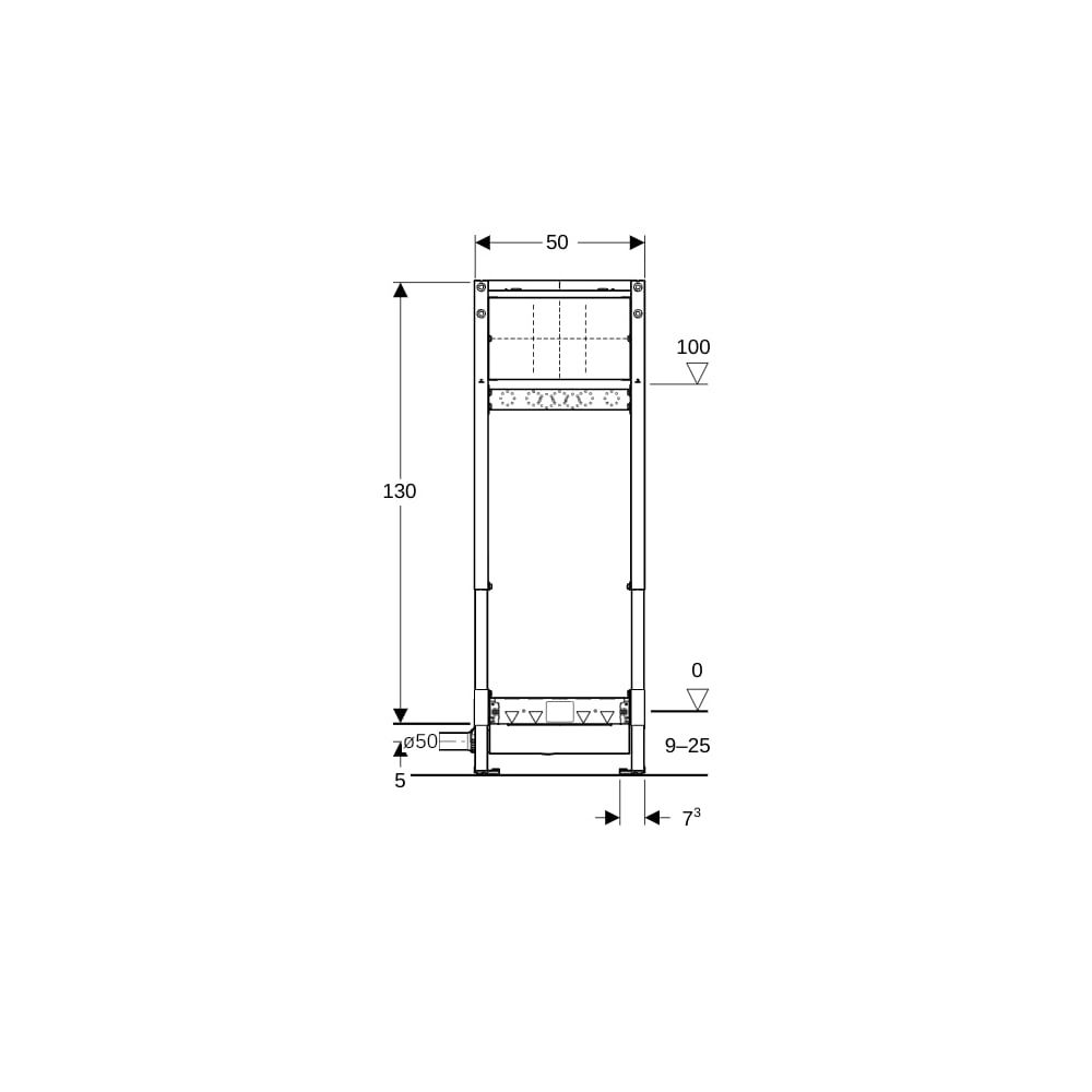 Geberit Duofix Element für Dusche, 130cm Metall-/Holzständerw., Wandablauf, Wandarma... GEBERIT-111580002 4064746030628 (Abb. 5)