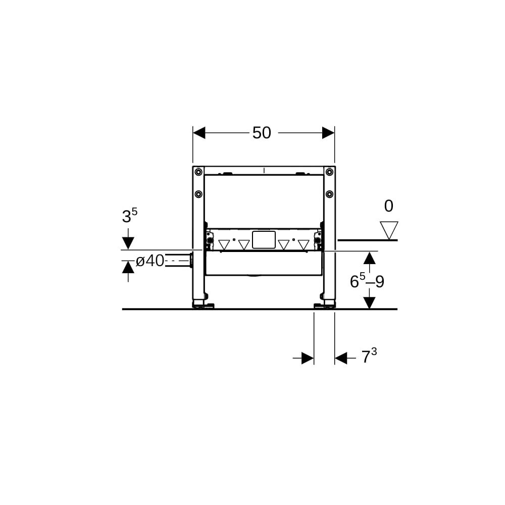 Geberit Duofix Element für Dusche, 50cm, mit CleanWall Wandablauf, für Estrichhöhe a... GEBERIT-111593002 4064746030734 (Abb. 5)