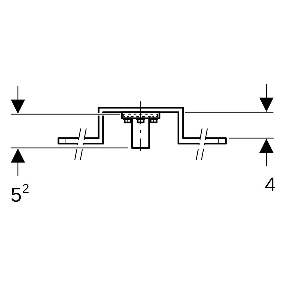 Geberit Anschlusswinkel 90 Grad mit Außengewinde MF 1/2", vormontiert, einfach, RMF... GEBERIT-632851002 4025410759856 (Abb. 10)