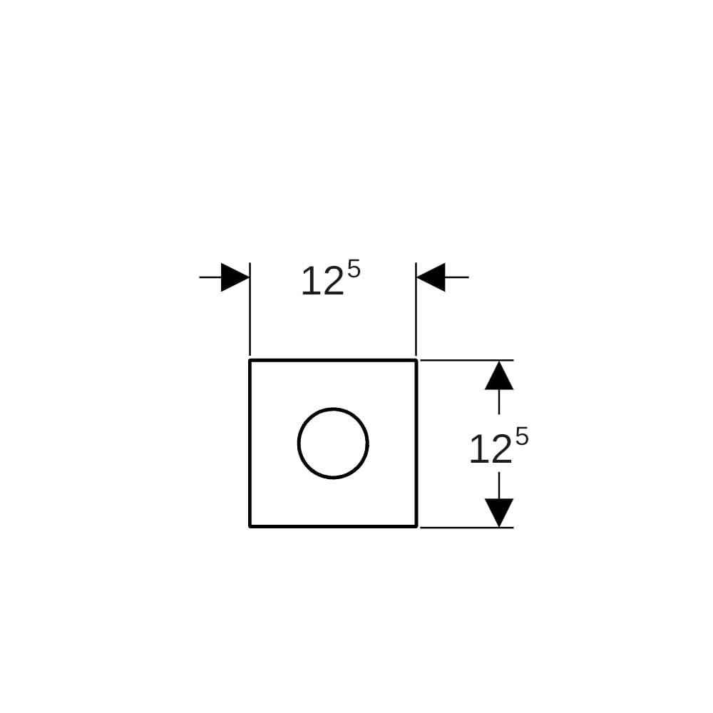 Geberit Typ 40 Urinalsteuerung mit elektr. Spülauslösung, Batteriebetrieb, Abdeckpl.... GEBERIT-116034QB1 4064746043307 (Abb. 4)